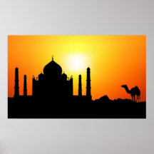 Le Taj Mahal et chameau sur l'arrière - plan de co Posters