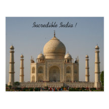 le Taj Mahal Inde Carte Postale