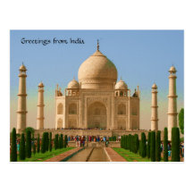 le Taj Mahal lumineux Cartes Postales