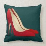 le talon haut rouge chausse l'oreiller