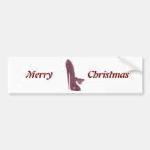 Le talon haut stylet de Noël chausse l'art Autocollants Pour Voiture