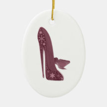 Le talon haut stylet de Noël chausse l'art Décoration Pour Sapin De Noël