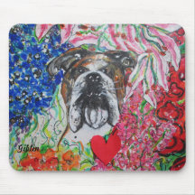 Le TAPIS DE SOURIS de VALENTINE avec le CHIEN, COE