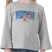 Le tee - shirt des enfants de patinage de souris t-shirt