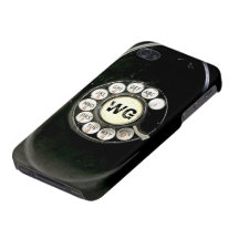 Le téléphone vintage de bakélite de cadran rotatoi étui iPhone 4/4S