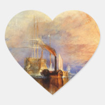 Le Temeraire de combat Autocollant En Cœur