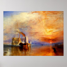 Le Temeraire de combat, J.M.W. Turner Affiches