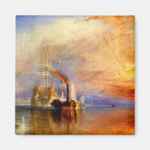 Le Temeraire de combat, J.M.W. Turner Magnets Pour Réfrigérateur