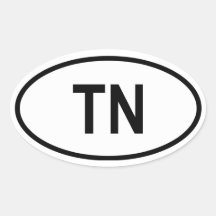 Le Tennessee "TN " Autocollants