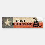 Le Texas et ne marchent pas sur moi le drapeau ens Adhésifs Pour Voiture