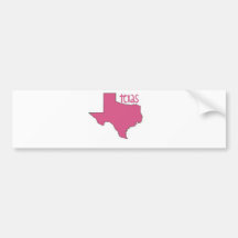 Le Texas rose Adhésif Pour Voiture