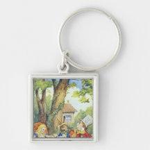 Le thé du chapelier fou porte-clefs