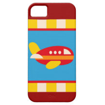 Le thème mignon de transport d'avion badine des ca coques iPhone 5