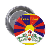 Le Thibet libre Badges Avec Agrafe