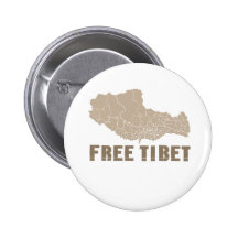 LE THIBET LIBRE/LIBERTÉ TIBÉTAINE BADGE AVEC ÉPINGLE