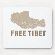 LE THIBET LIBRE/LIBERTÉ TIBÉTAINE TAPIS DE SOURIS