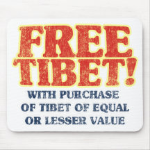 Le Thibet libre Mousepad Tapis De Souris