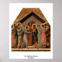 Le Thomas doutant par Duccio Affiche