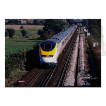 Le train de voyageurs d'Eurostar Cartes