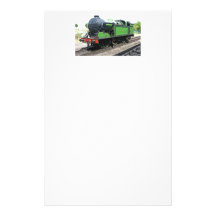 Le train vintage, cuisent la locomotive ferroviair papier à lettre customisable