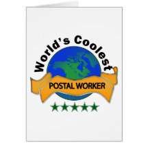 Le travailleur postal le plus frais du monde carte