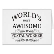 Le travailleur postal le plus impressionnant du mo carte