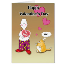 le valentine heureux, soit le mien carte de vœux