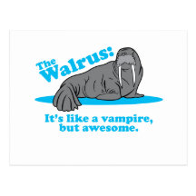 Le vampire de morse cartes postales