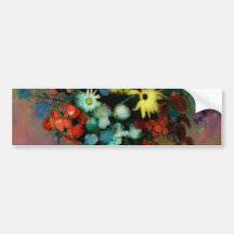 Le vase d'Odilon Redon avec Flowers (1914) Autocollant Pour Voiture