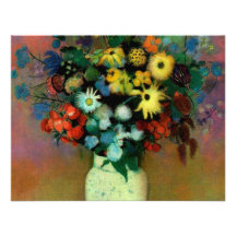 Le vase d'Odilon Redon avec Flowers (1914) Faire-part