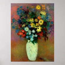 Le vase d'Odilon Redon avec Flowers (1914) Affiches