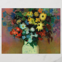 Le vase d'Odilon Redon avec Flowers (1914) Prospectus Personnalisés