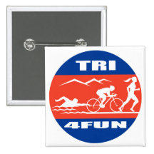 Le vélo de bain d'athlète de triathlon courent le  badge