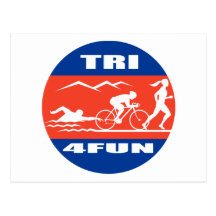 Le vélo de bain d'athlète de triathlon courent le  carte postale