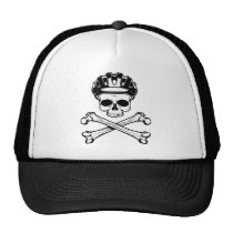 Le vélo ou meurent - vélo et os croisés casquettes
