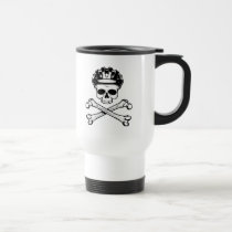 Le vélo ou meurent - vélo et os croisés tasses