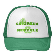 Le vert réutilisent le chapeau de l'environnement casquettes de camionneur