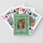 Le vert tourbillonne des cartes de jeu de photo à  jeux de cartes