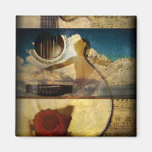 Le vêtement de l'éloge (aimant de guitare)