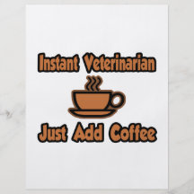 Le vétérinaire instantané… ajoutent juste le café prospectus personnalisés