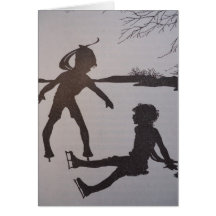 Le vieil étang - silhouette carte