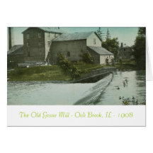 Le vieux moulin, le vieux moulin Oak Brook, IL de  Cartes De Vœux
