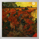 Le vignoble rouge chez Arles Posters