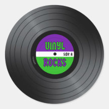 Le vinyle bascule LP Autocollants