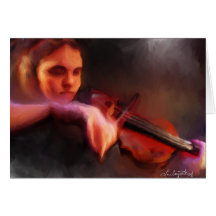 Le Violist Carte De Vœux