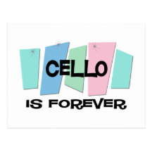 Le violoncelle est Forever Cartes Postales
