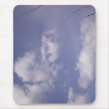 Le visage de l'ange dans les nuages tapis de souris