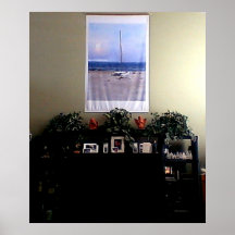 Le voilier 40x60 de jGibney de série d'artiste de  Poster