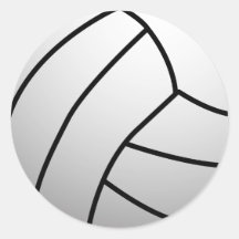 Le volleyball fait sur commande folâtre le produit autocollants