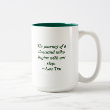 Le voyage de mille milles mug à café